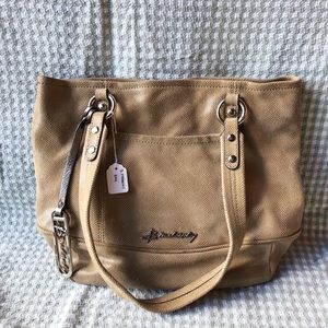 B Makowsky bag tan reptile